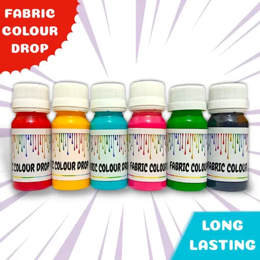 Fabric Colours | 30ml × 6 shades | Long Lasting & Quick Dry | PNT-739001
